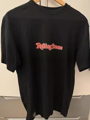 Buy Zara Rolling Stone T Shirt, Men’s, Black With Logo Print • 10£