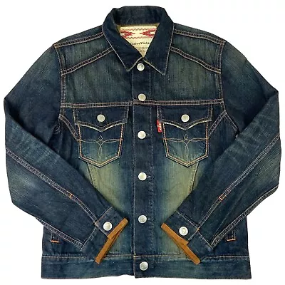 Buy Vtg Style Edwin Cinch Chimayo Western Denim Jacket Indigo Rockabilly 40” (38) S • 85£