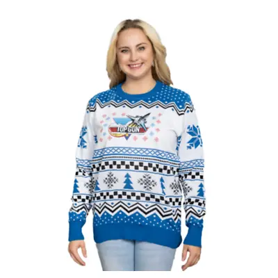 Buy Nintendo Top Gun G Force Video Game Ugly Christmas Sweater Holiday Pullover • 46.23£
