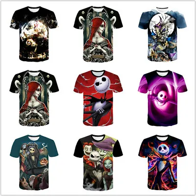 Buy The Nightmare Before Christmas 3D Printing T Shirts Breathable Tops For Kids • 12.20£