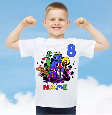 Buy Roblox Rainbow Friends Kids Personalised T-shirt Any Name Any Age • 7.99£