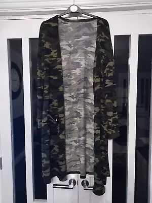 Buy Ladies Camouflage Long Lightweight Jacket From Temu Size XL Brand New No Tags • 8.99£