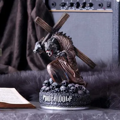 Buy Powerwolf Via Dolorosa Werewolf Cross Figurine Gothic Metal Merch Skull Official • 69.95£