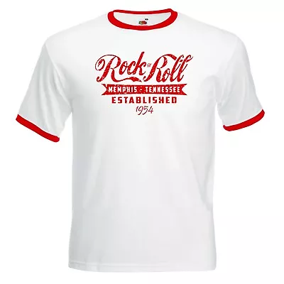 Buy Rock N Roll Memphis Tennessee Established 1954 - Men's Rockabilly T Shirt • 16.99£