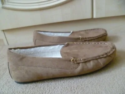 Buy M&S Collection Gents Tan Slippers UK8 Genuine Suede Real Leather Upper RRP£19.50 • 17.50£