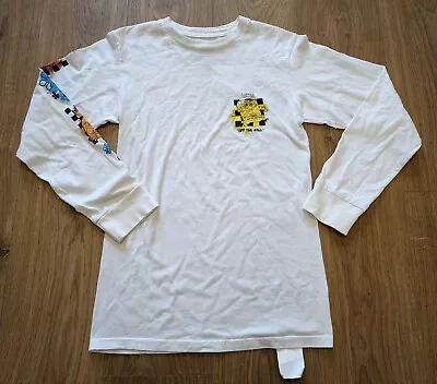 Buy Mens Vans X SpongeBob Squarepants Long Sleeved White Airbrush T-shirt XS • 18.99£