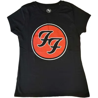 Buy Foo Fighters - FF Logo - Ladies Junior Black T-shirt • 22.67£