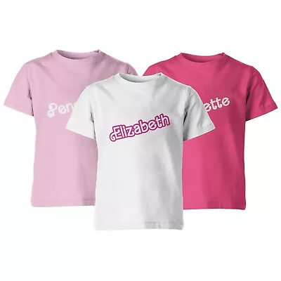 Buy Personalised Barbie T-Shirt Hen Girls Night Out Pink Doll Women Kids Name TeeTop • 11£