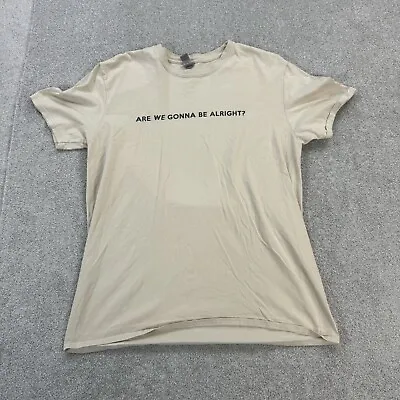 Buy Gildan Mens T Shirt Beige Large Lady Bird X Jagermeister Cotton Softstyle Casual • 9.95£