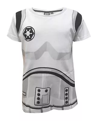 Buy Star Wars Storm Trooper Boys White Printed T-Shirt • 5.99£