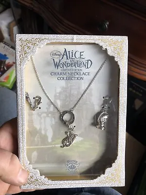Buy Disney Couture Alice In Wonderland Limited Edition Charm Necklace Collection • 24.13£