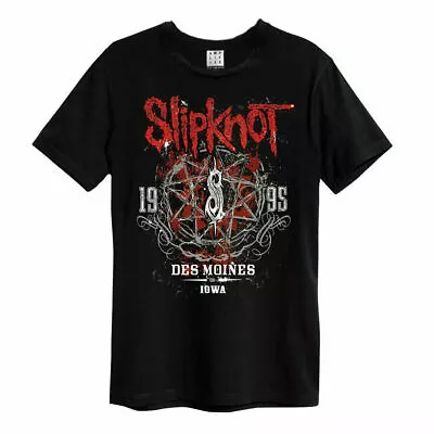 Buy Amplified Slipknot Des Moines Mens Black T Shirt Amplified Slipknot Classic Tee • 19.95£