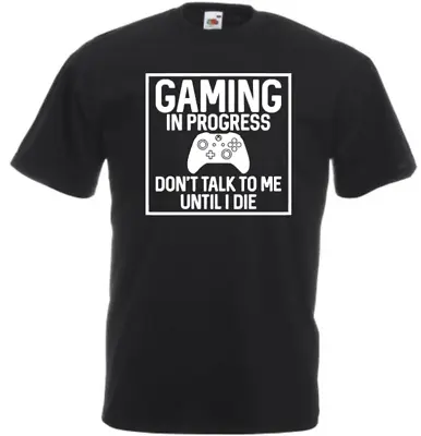 Buy Gaming Funny Black T Shirt Kids Adults Unisex Xbox Playstation Switch Men Boys  • 9.49£