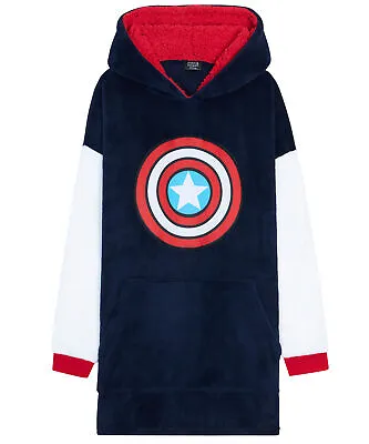 Buy Marvel Oversized Hoodie Blanket For Men - Captain America • 26.49£
