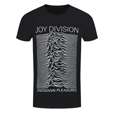 Buy Joy Division T-Shirt Unknown Pleasures New Black Official • 14.95£