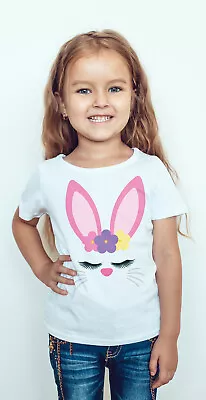 Buy Cute  Bunny Face Girls - Childrens Kids T Shirt/bodysuit • 9.80£