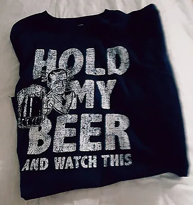 Buy Hold My Beer T-Shirt Size XXL • 10.30£