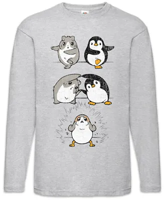 Buy Porg Fusion Men Long Sleeve T-Shirt Star Fun Penguin Geek Nerd Wars • 27.59£