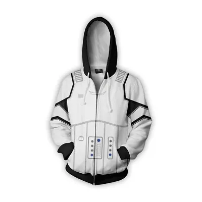 Buy Star Wars Darth Vader 3D Printed Zipper Hoodie Cosplay Anime Sweatshirt Clothing • 30.35£