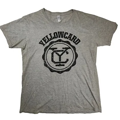 Buy YELLOWCARD US Pop-Punk Band College Shirt Style T-Shirt Grey Size Medium Merch  • 11.66£