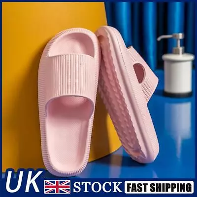 Buy Cool Slippers Anti-Slip Home Couples Slippers Elastic For Walking (Pink 36-37) • 8.64£