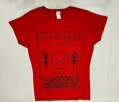 Buy Twenty One Pilots T Shirt Thin Line Box Ladies Fitted Red • 23.15£