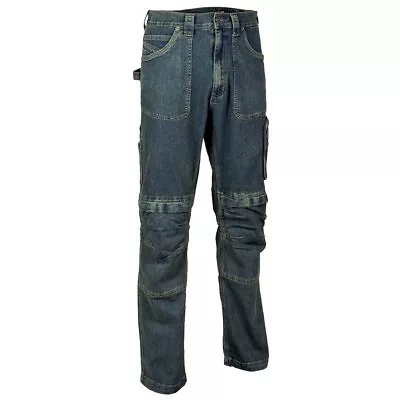 Buy Cofra V151-0-00.Z58 Trousers  Dortmund  Size 58 In Blue, Blue, 58 • 60.53£