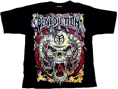 Buy BENEDICTION - Skull - T-Shirt - M / Medium - 160510 • 10.71£