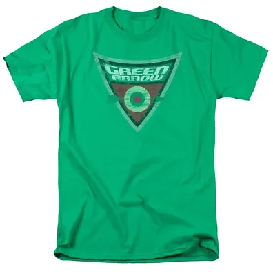 Buy Batman Brave And The Bold Green Arrow Shield Adult T-Shirt • 18.88£
