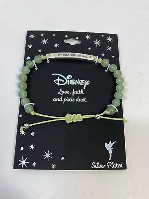 Buy Love Faith & Pixie Dust Beaded Charm Bracelet Tinker Bell Disney Peter Pan New • 12.28£