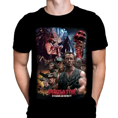 Buy Predator - If It Bleeds - Classic Horror Movie Art - T-Shirt By Peter Panayis • 20.95£