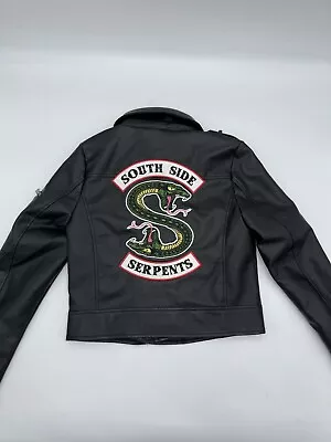 Buy Riverdale South Side Serpents Womens Size S Motorcycle Faux Leather Jacket • 13.22£