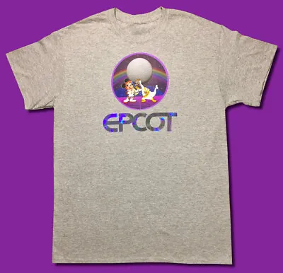 Buy Disney World Epcot Figment Vaporwave Holographic T-Shirt Custom Unisex Men Women • 34.74£