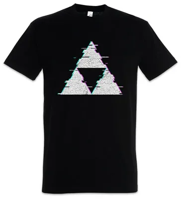 Buy Triforce Glitch T-Shirt Symbol Sign Logo Zelda The Golden Power Hyrule Game • 21.59£