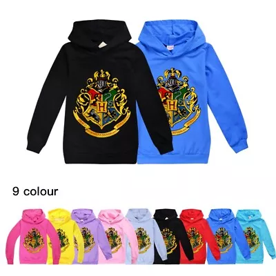 Buy Kids Harry Potter Print Hoodie Boys Girls  Casual SweatshirtHooded Pullover Top • 8.99£