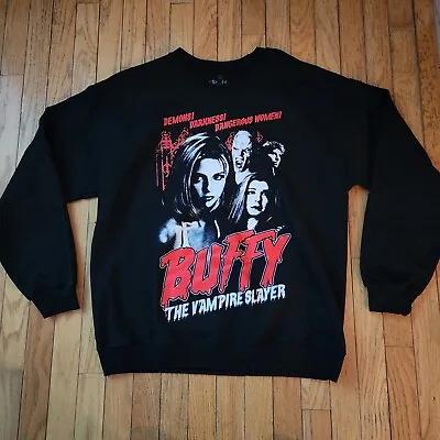 Buy Buffy The Vampire Slayer Women’s L Sweater Angel Demons Sweatshirt Long Sleeve  • 23.67£