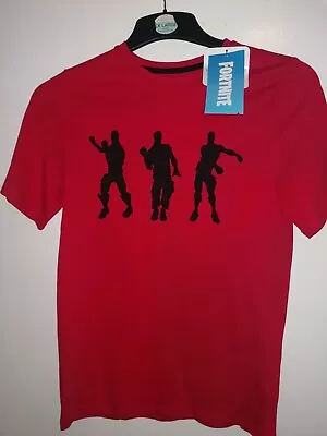 Buy OFFICAL FORTNITE Dab Red Short Sleeve T-shirt 14 Years • 3.99£