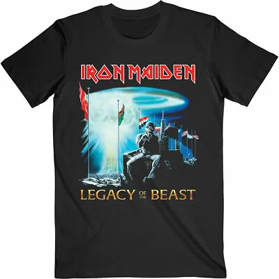 Buy Official Iron Maiden T Shirt Two Minutes To Midnight Legacy Beast Black Classic • 13.02£