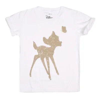 Buy Disney Girls Bambi Silhouette T-Shirt Kids Official • 7.99£