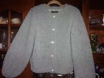 Buy Pieces NEW. Attractive &Modern Teddy Jacket With Rhinestone Buttons. Size S/UK10 • 12.99£