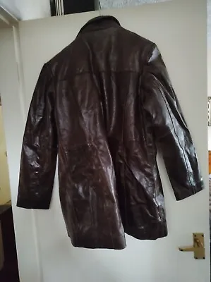 Buy VINTAGE *UNUSED* Ladies 100% Genuine Leather Fitted Jacket Burgundy Size 20 • 70£
