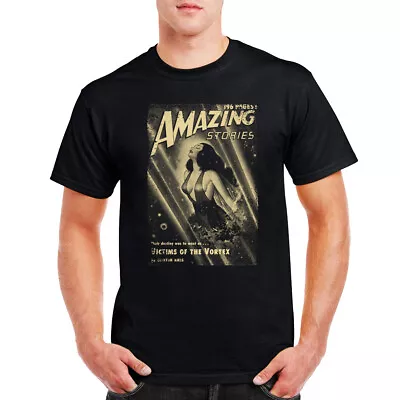 Buy  Amazing Stories T-Shirt Pin Up Victims Of The Vortex Comic Book Birthday Gift • 14.99£