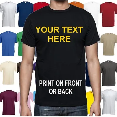 Buy Custom Printed Personalised T-Shirts - Tee, T-shirt, All Sizes/Various Colours • 19.99£