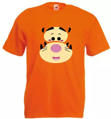Buy Orange Tigger  T Shirt Men Ladies Kids Matching Family Top Winnie Cotton New • 9.49£