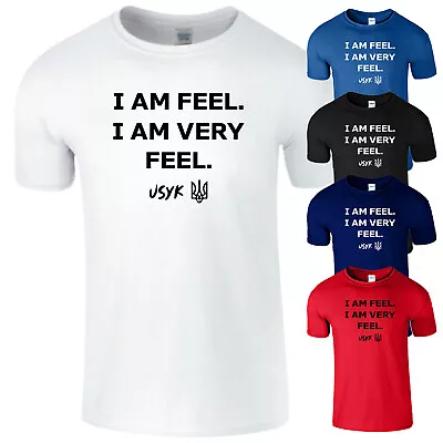 Buy I Am Very Feel Usyk Mens T-Shirt Ukrain Heavyweight Boxer Fighter Boys Tshirt • 10.49£