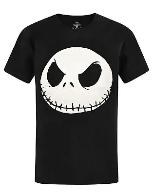 Buy The Nightmare Before Christmas Mens T-Shirt Jack Skellington Glow In The Dark • 14.99£