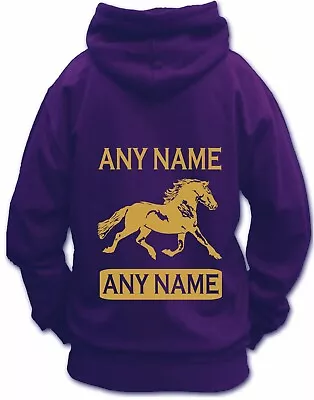 Buy Personalised HORSE RIDING HOODIE WELSH D COB TYPE Heavy Horse COB Equine Pony • 21.99£