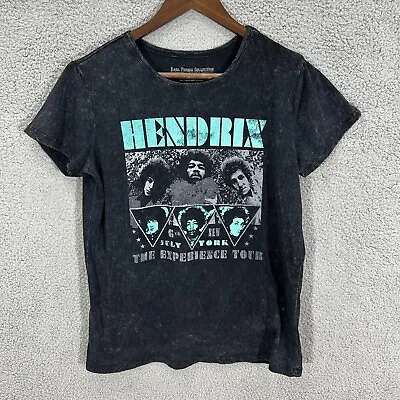 Buy Jimi Hendrix Shirt Large Black Acid-Wash The Experience Tour Merch Cotton Tee • 5.66£