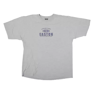 Buy EASTON Department Of Hockey Mens T-Shirt Grey USA XL • 9.99£