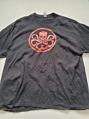 Buy Official Licensed - Marvel - Hydra Logo T Shirt - Avengers Red Skull 2xl • 9£